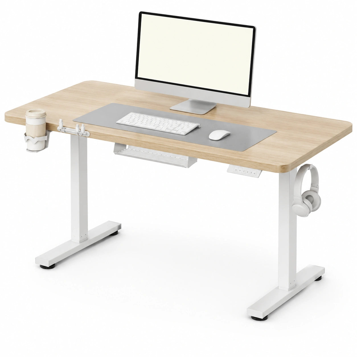 bureau-electrique-reglable-en-hauteur-avec-memoire-et-accessoires-110x54cm-erable-wxfohl4201xx