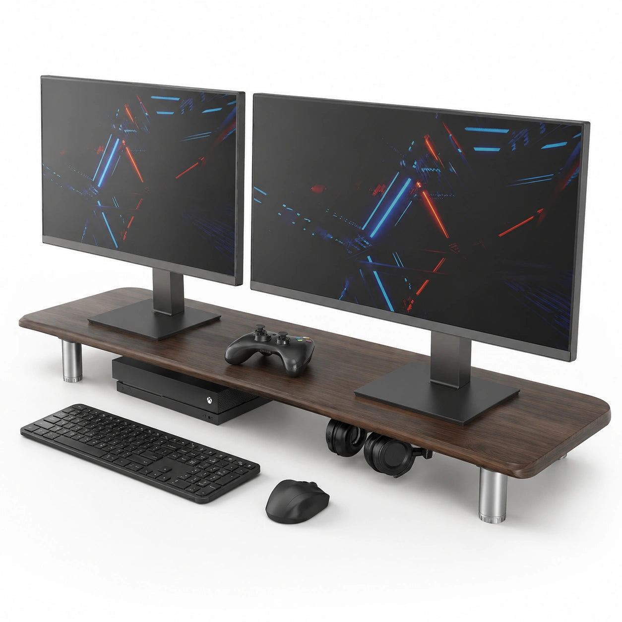 support-d-ecran-large-reglable-pour-deux-moniteurs-ideal-pour-ordinateur-et-tv-kuolim4240nx